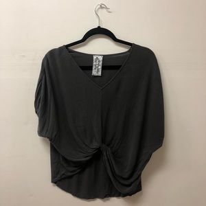 Twist front crop top